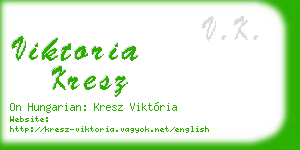 viktoria kresz business card