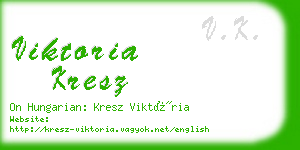 viktoria kresz business card